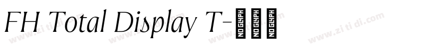 FH Total Display T字体转换 FH Total Display T字体转换